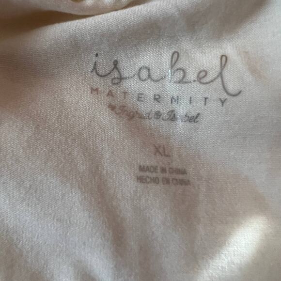 Isabel Maternity Happy Mama Cream Graphic Tank Top - Size XL - NWT - Picture 2 of 5